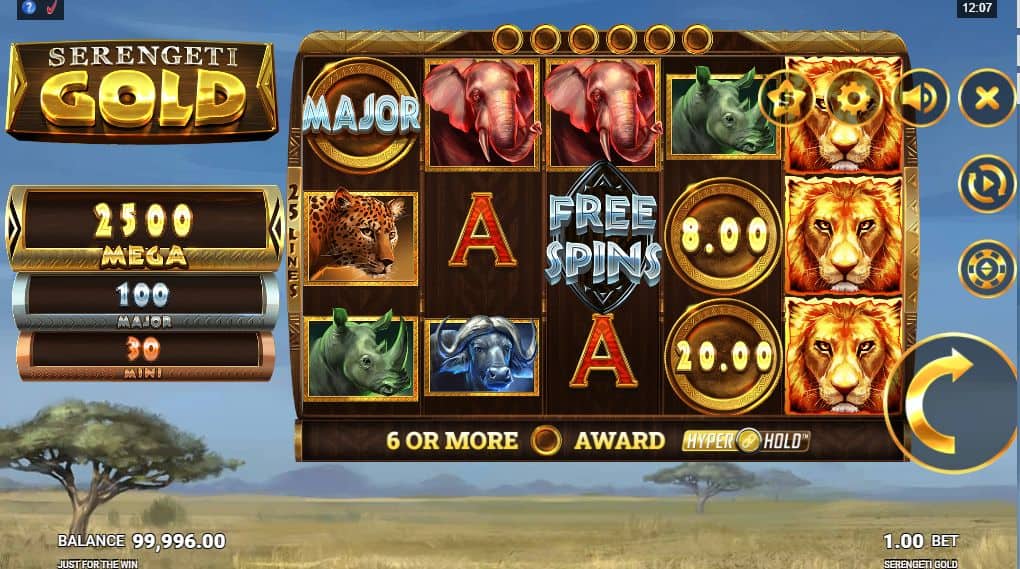Serengeti Gold Slot Game Free Play at Casino Ireland 01
