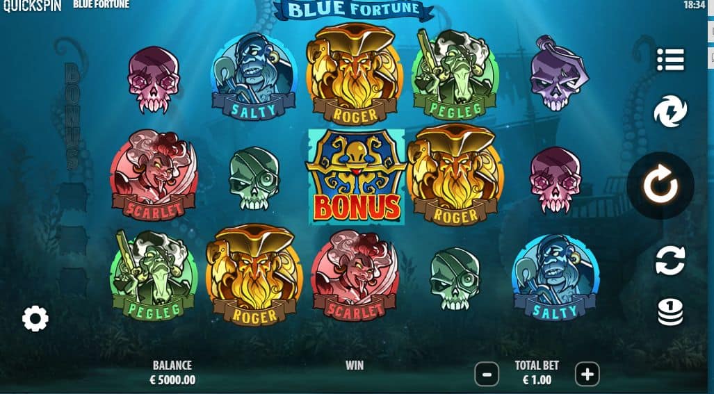Blue Fortune Slot Game Free Play at Casino Ireland 01