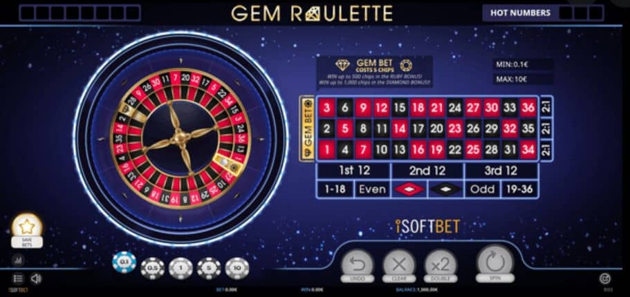 Gem Roulette Slot Game Free Play at Casino Ireland 01