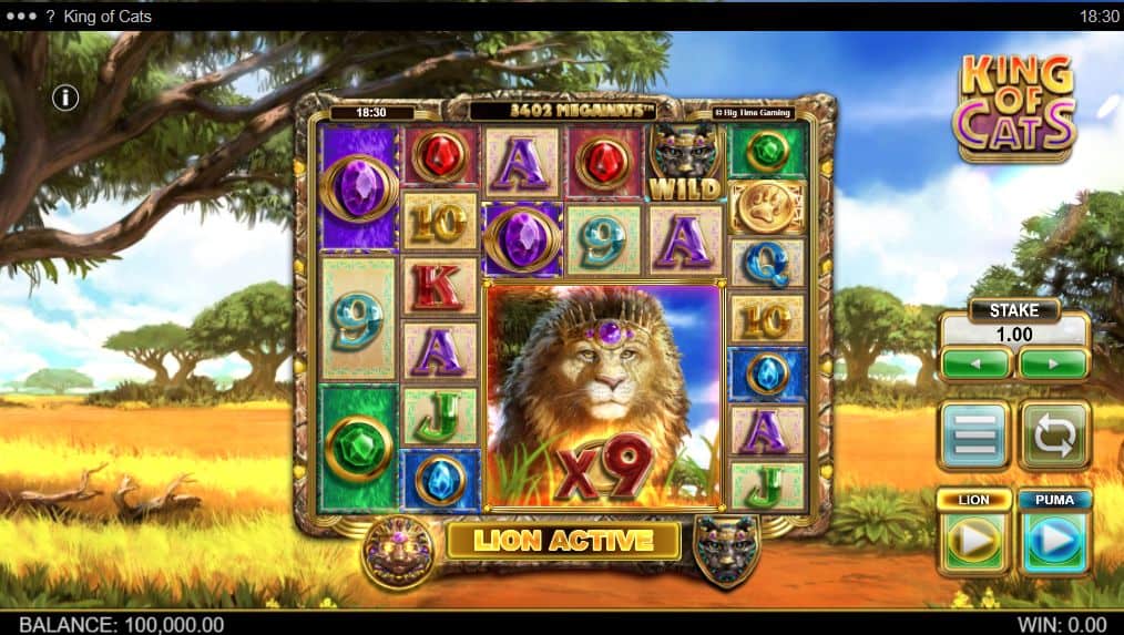 King of Cats Slot Game Free Play at Casino Ireland 01