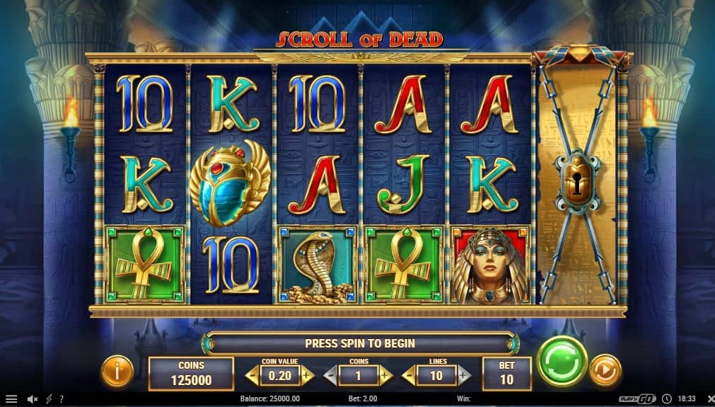 Scroll of Dead Slot Game Free Play at Casino Ireland 01