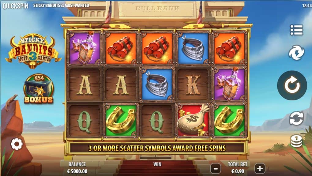Sticky Bandits 3 Most Wanted Slot Game Free Play at Casino Ireland 01