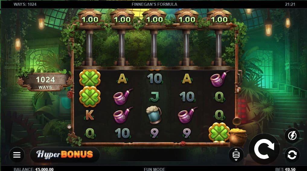 Finnegans Formula Slot Game Free Play at Casino Ireland 01