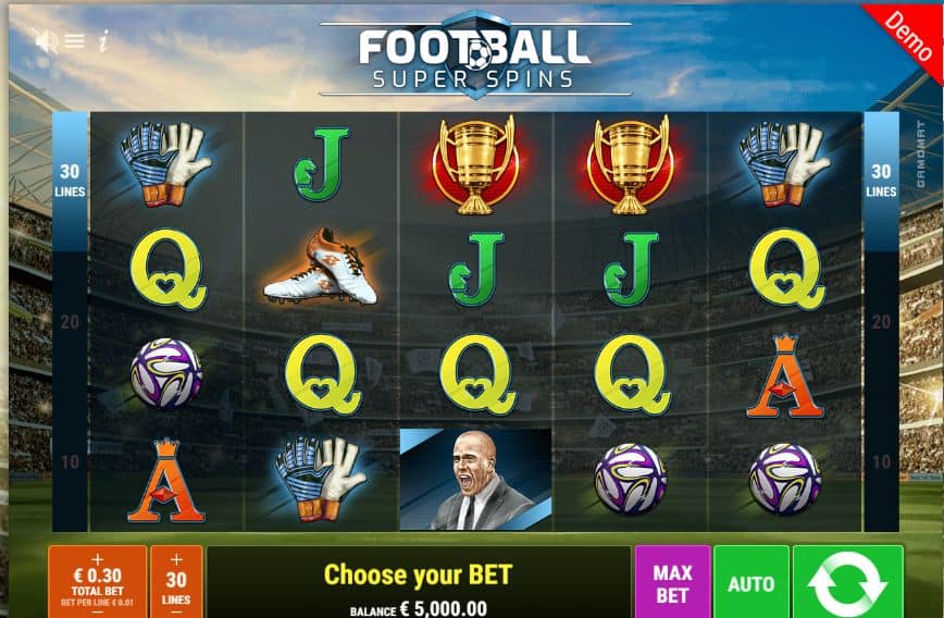 Football Super Spins Slot Game Free Play at Casino Ireland 01