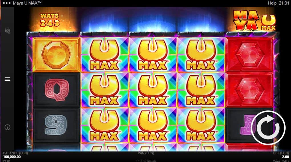 Maya U MAX Slot Game Free Play at Casino Ireland 01