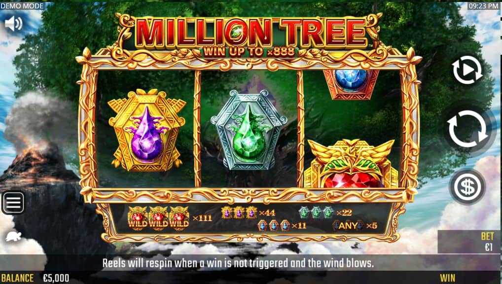 Million Tree Slot Game Free Play at Casino Ireland 01