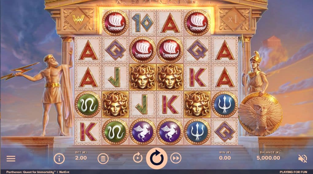 Parthenon Quest for Immortality Slot Game Free Play at Casino Ireland 01