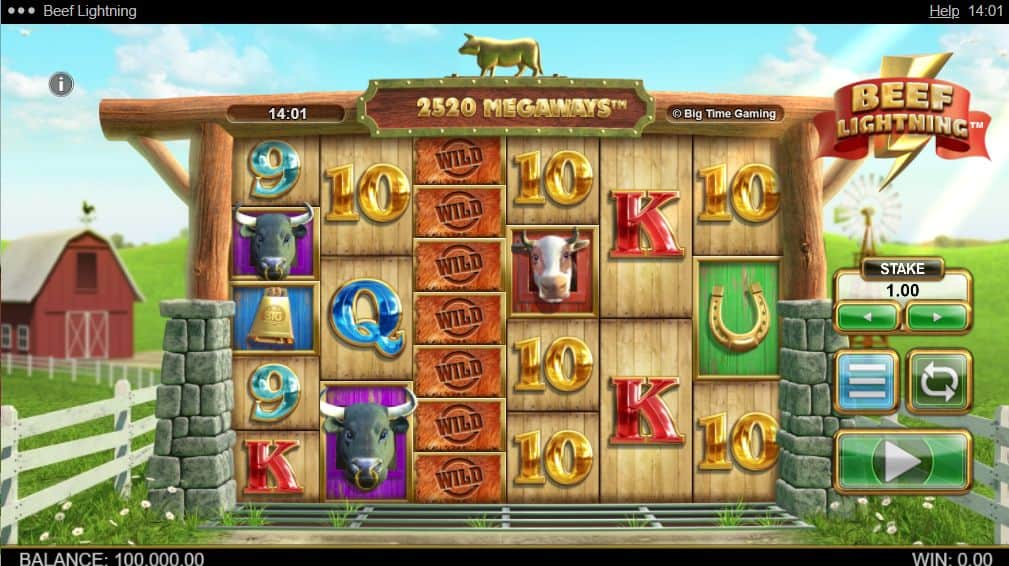 Beef Lightning MegaWays Slot Game Free Play at Casino Ireland 01