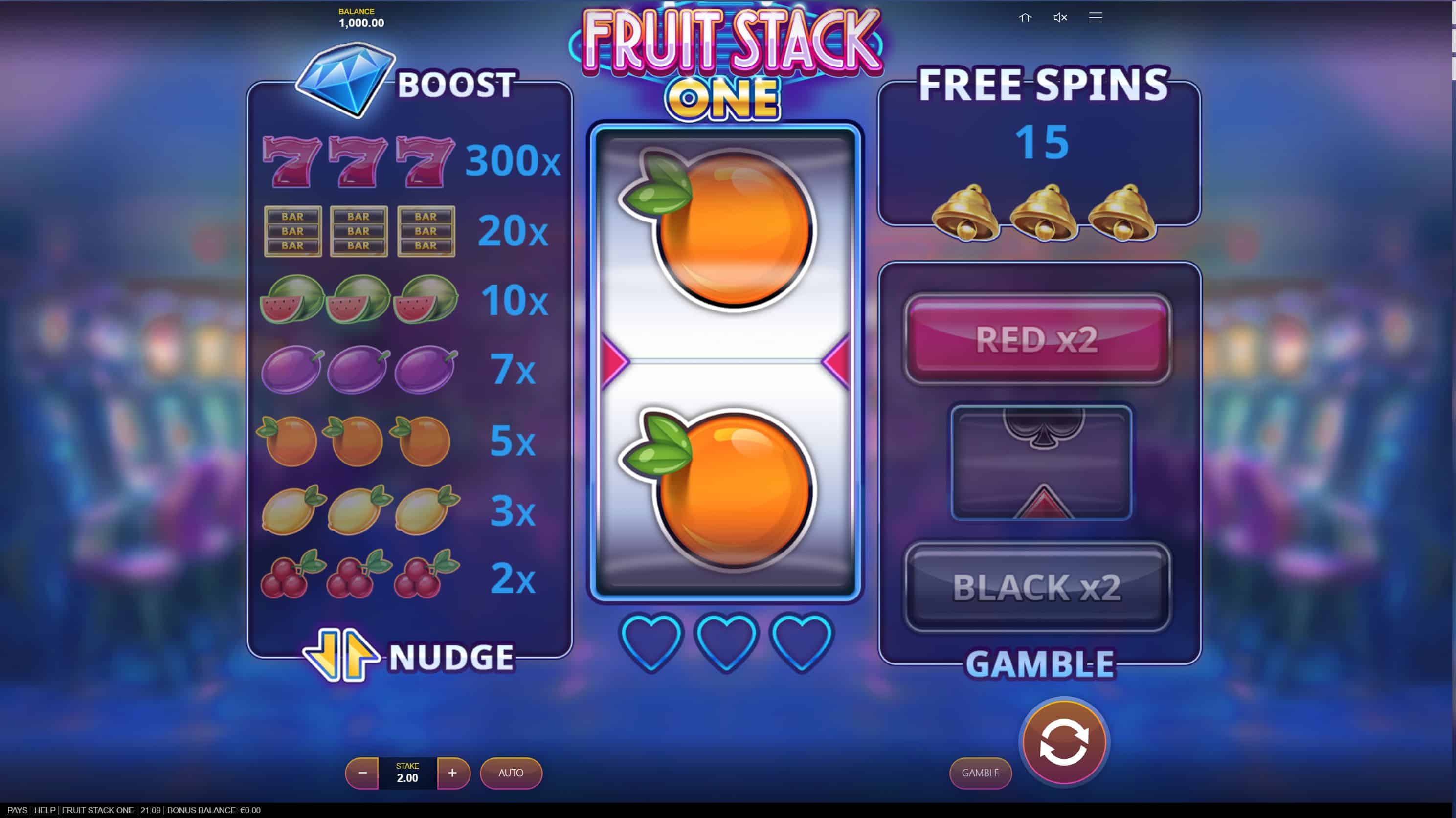 Fruit Stack One Slot Game Free Play at Casino Ireland 01
