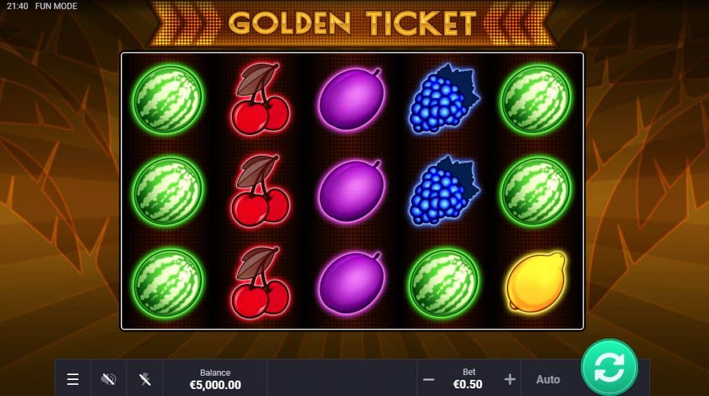 Golden Ticket Slot Game Free Play at Casino Ireland 01