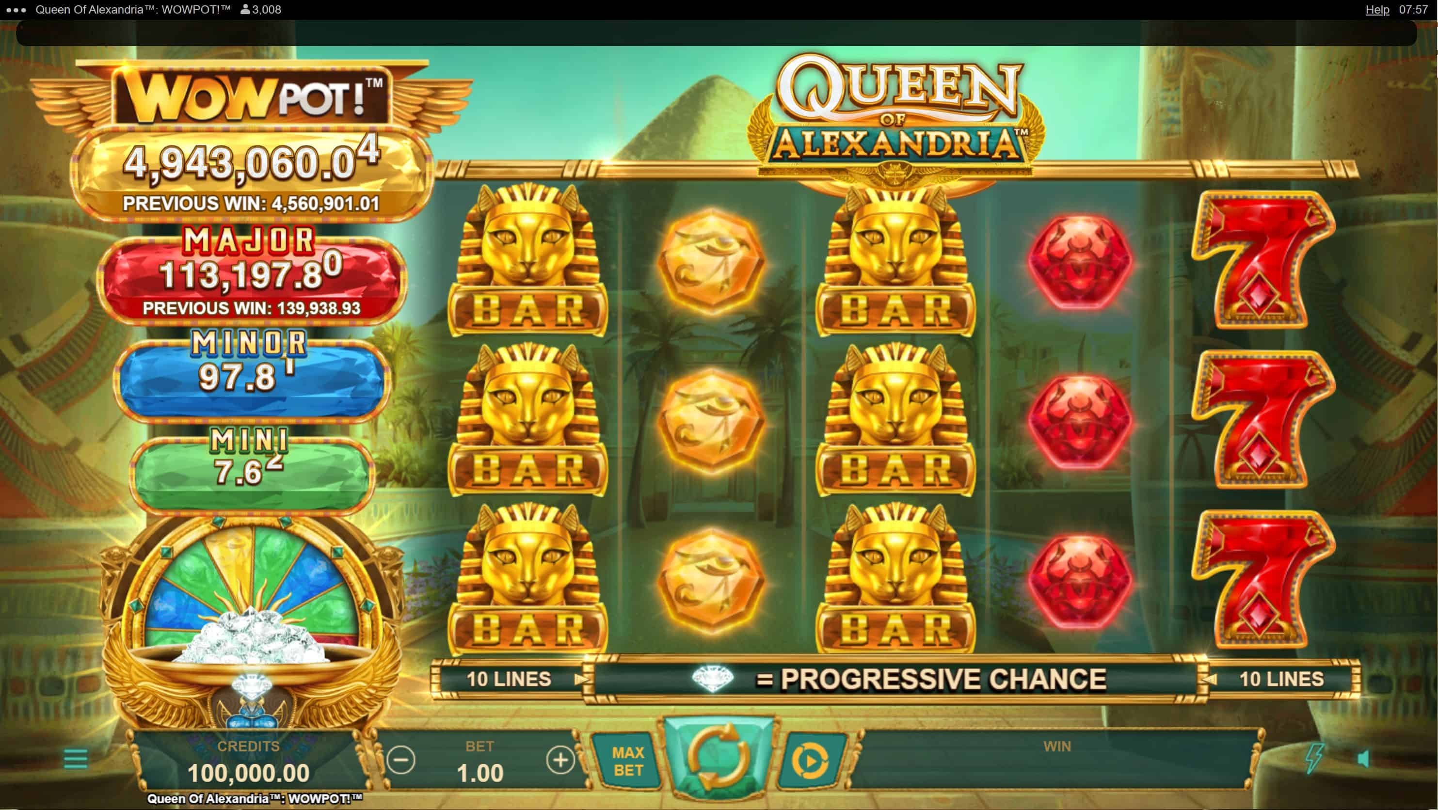 Queen of Alexandria Slot Game Free Play at Casino Ireland 01