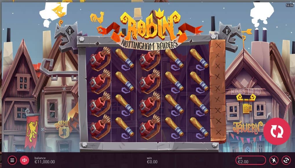 Robin Nottingham Raiders Slot Game Free Play at Casino Ireland 01