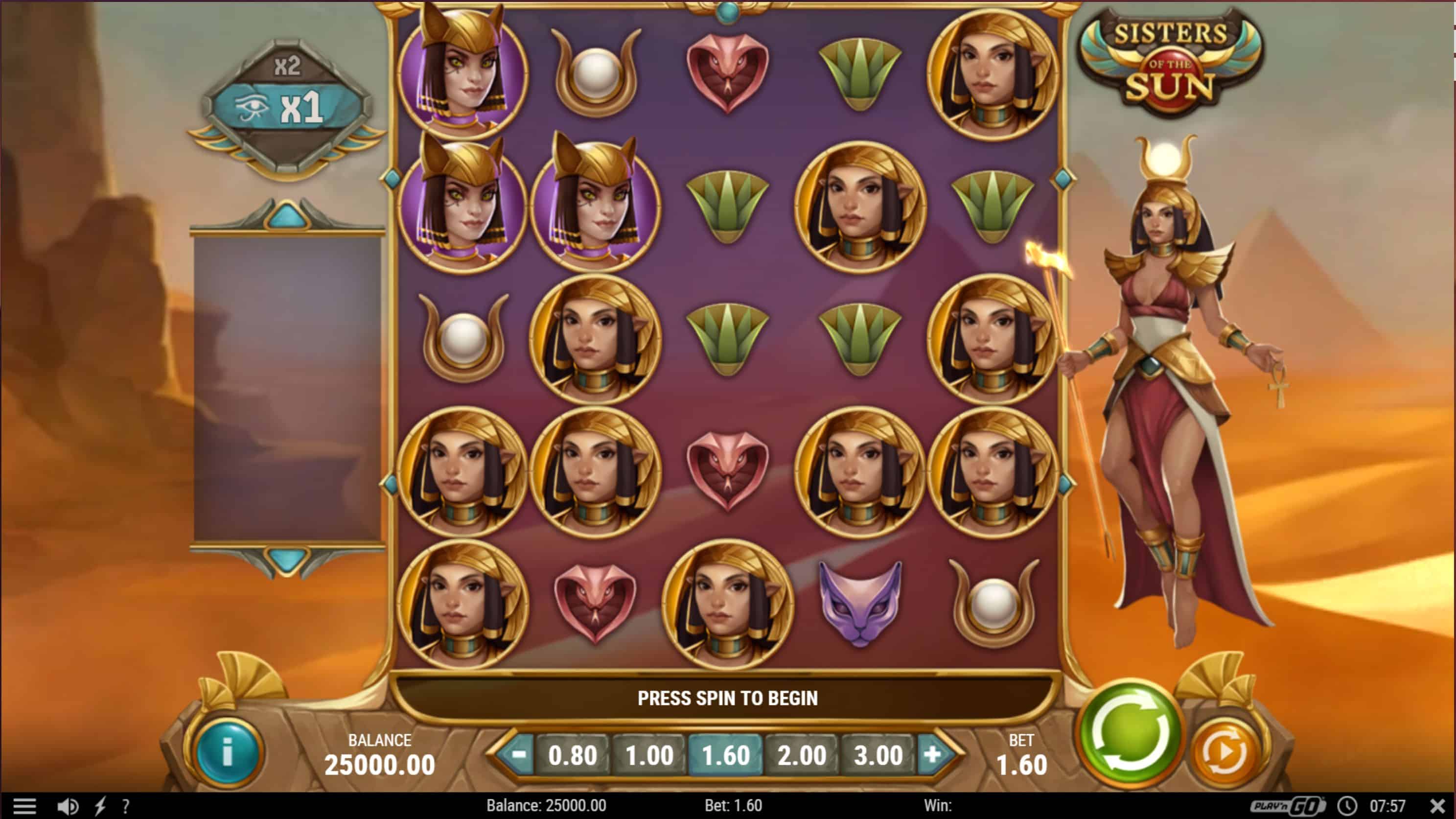 Sisters of the Sun Slot Game Free Play at Casino Ireland 01