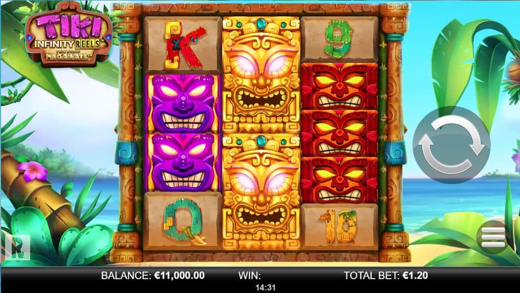 Tiki Infinity Reels X Megaways Slot Game Free Play at Casino Ireland 01