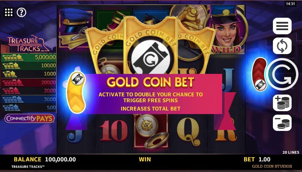 Treasure Tracks Slot Game Free Play at Casino Ireland 01