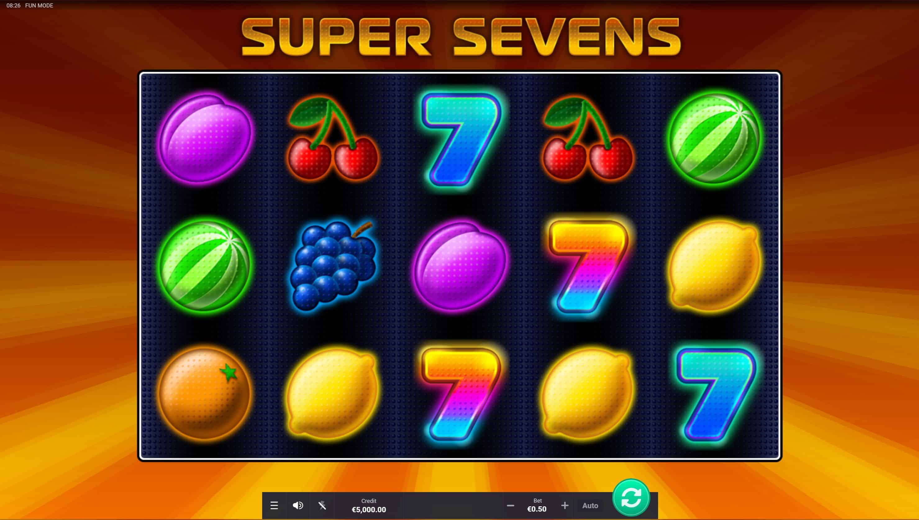 Super Sevens Slot Game Free Play at Casino Ireland 01