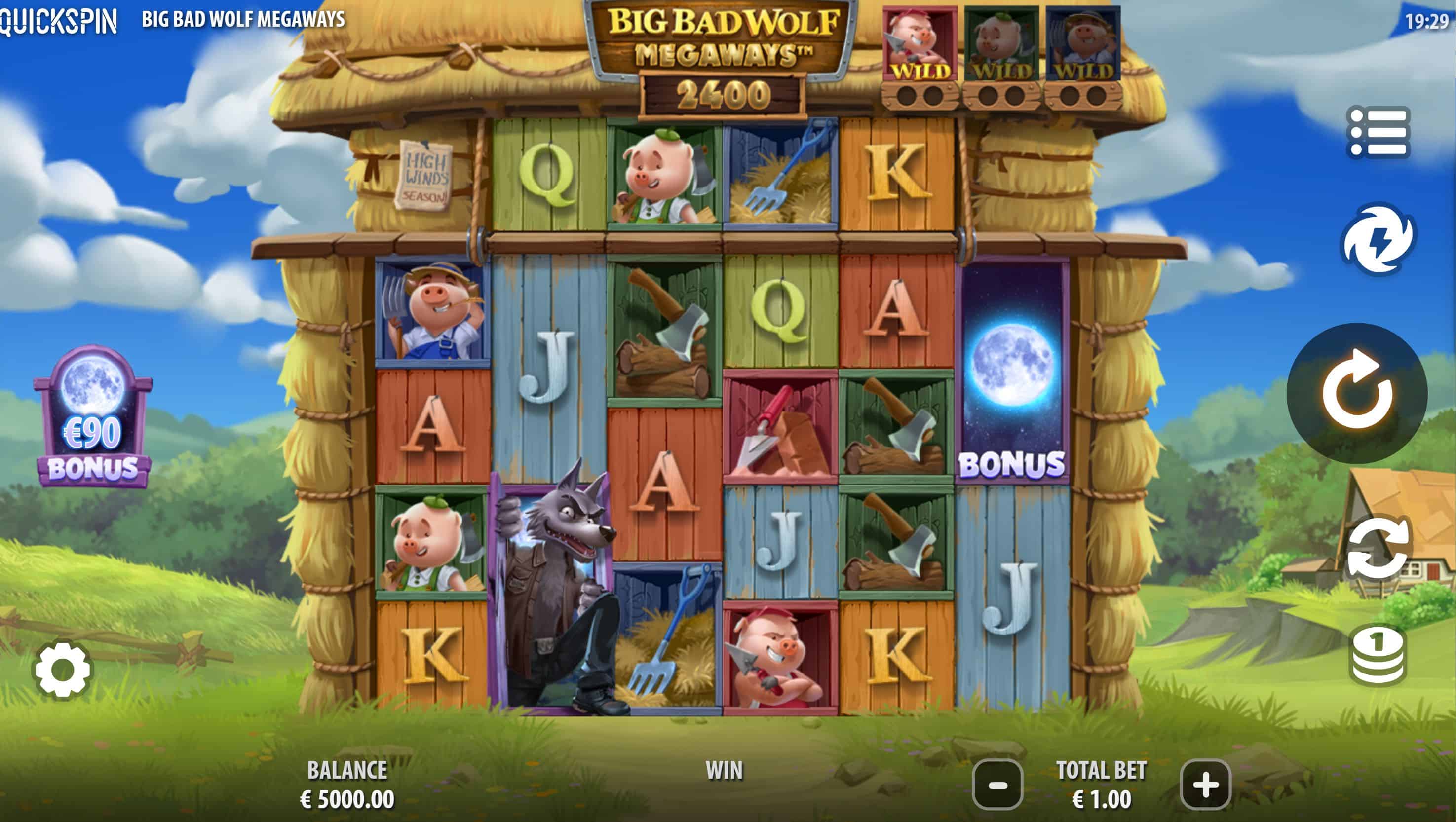 Big Bad Wolf Megaways Slot Game Free Play at Casino Ireland 01