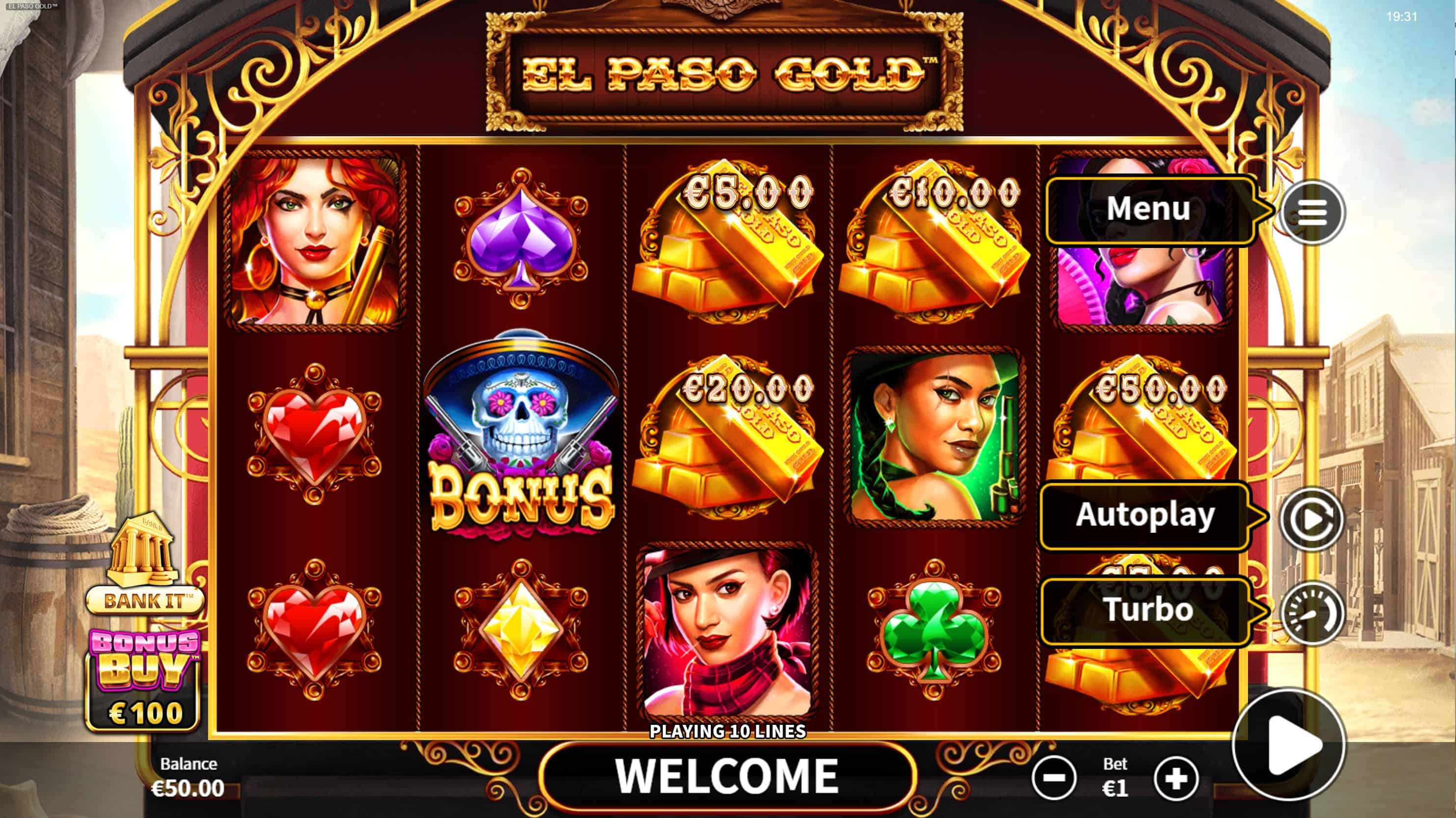 El Paso Gold Slot Game Free Play at Casino Ireland 01