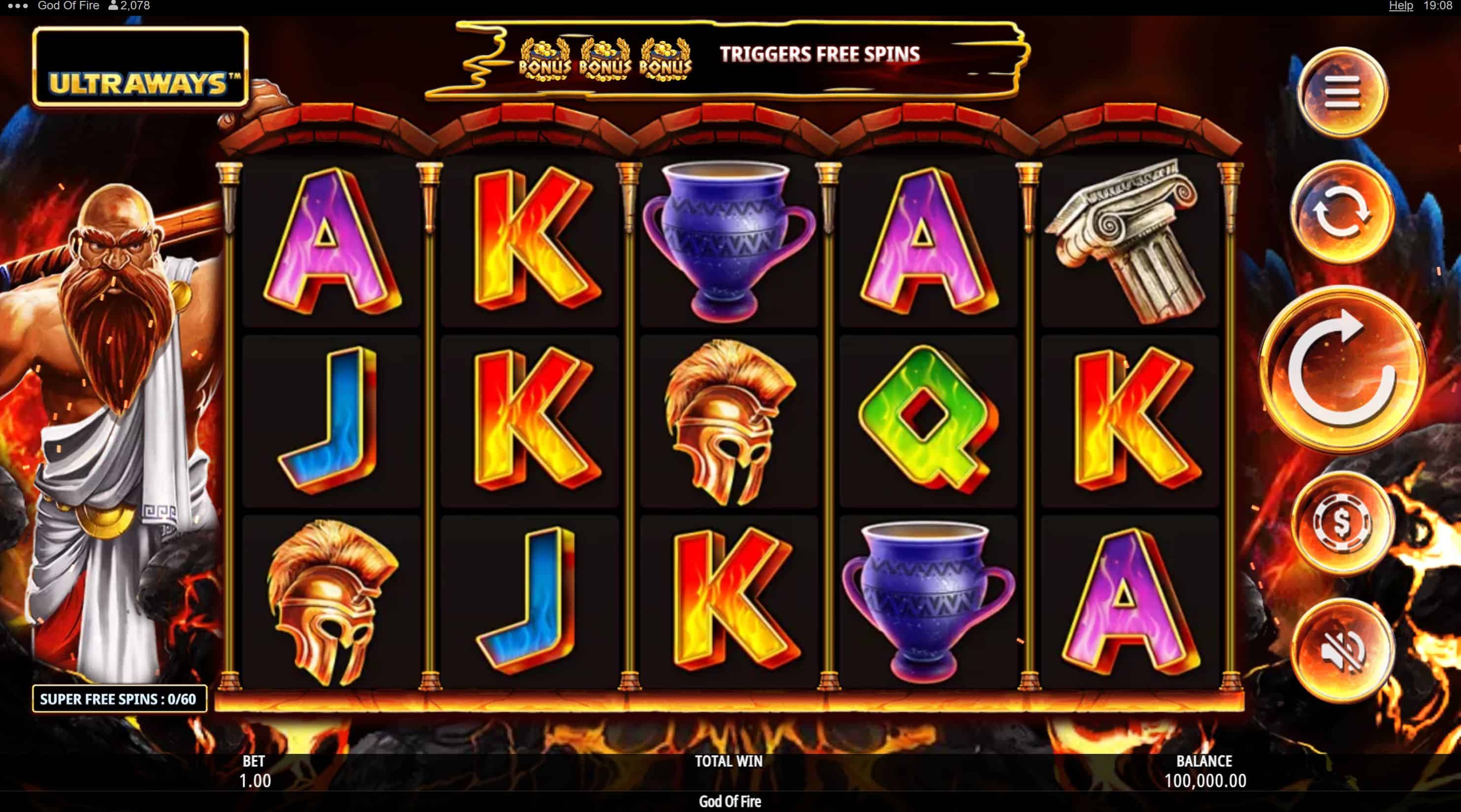 God of Fire Slot Game Free Play at Casino Ireland 01