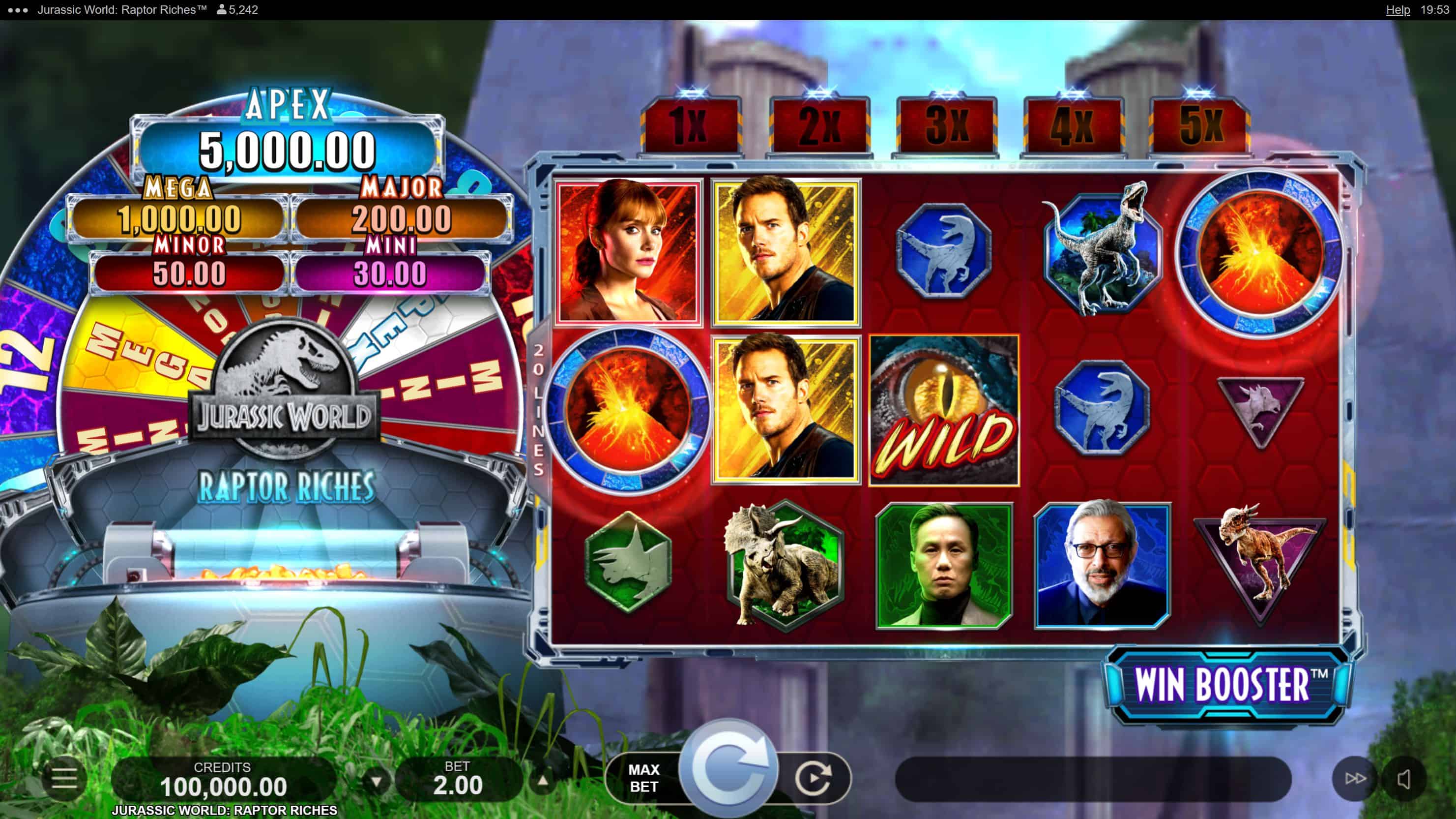 Jurassic World Raptor Riches Slot Game Free Play at Casino Ireland 01