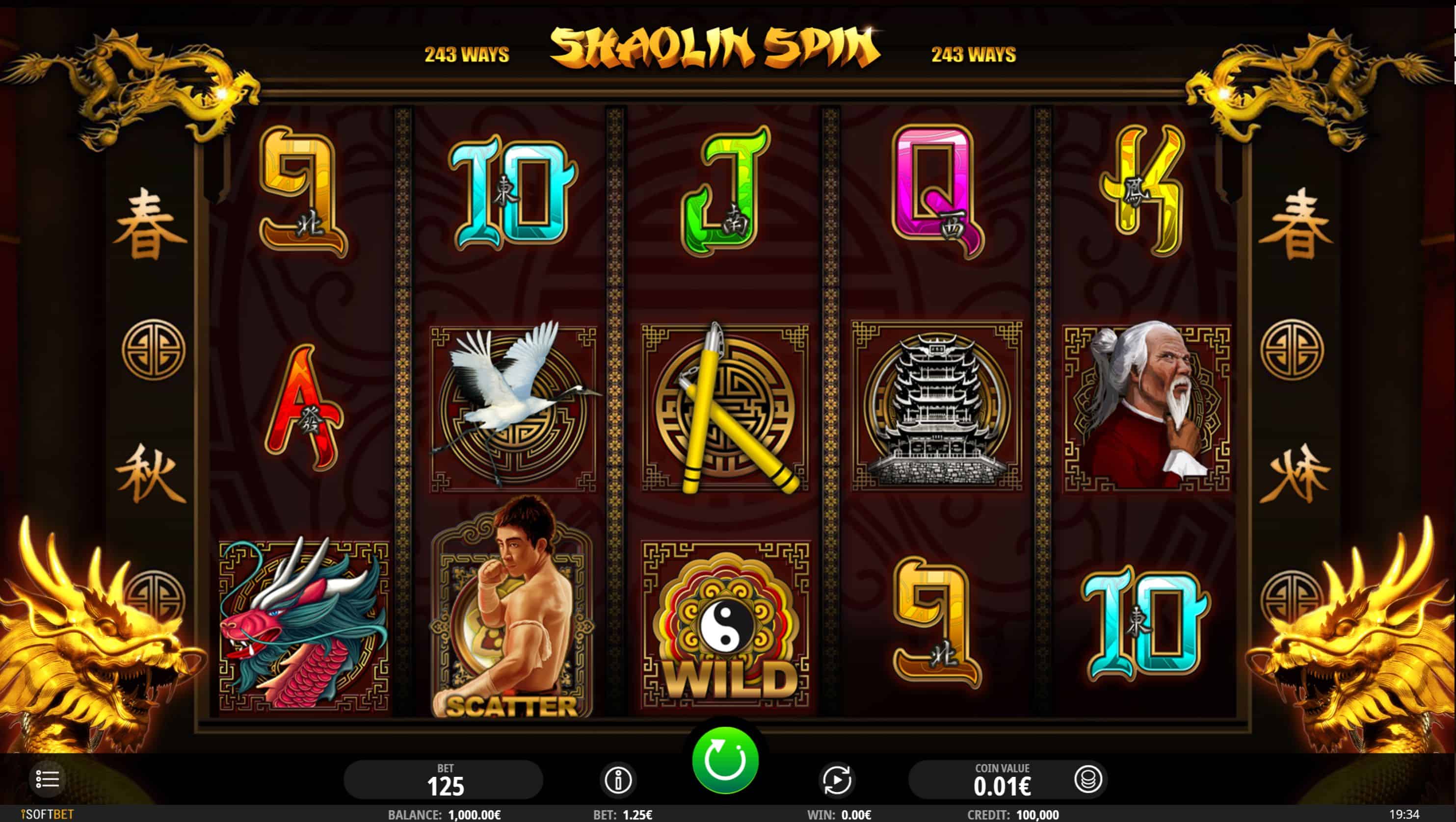 Shaolin Spin Slot Game Free Play at Casino Ireland 01