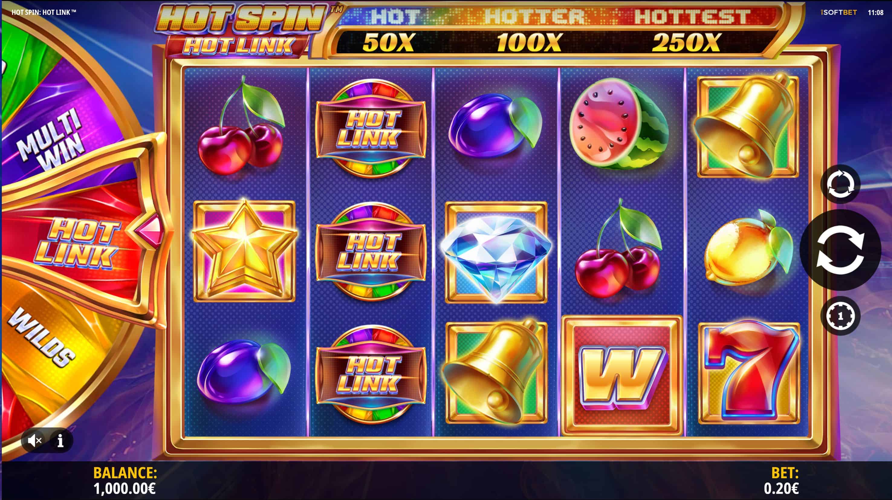 Hot Spin Hot Link Slot Game Free Play at Casino Ireland 01