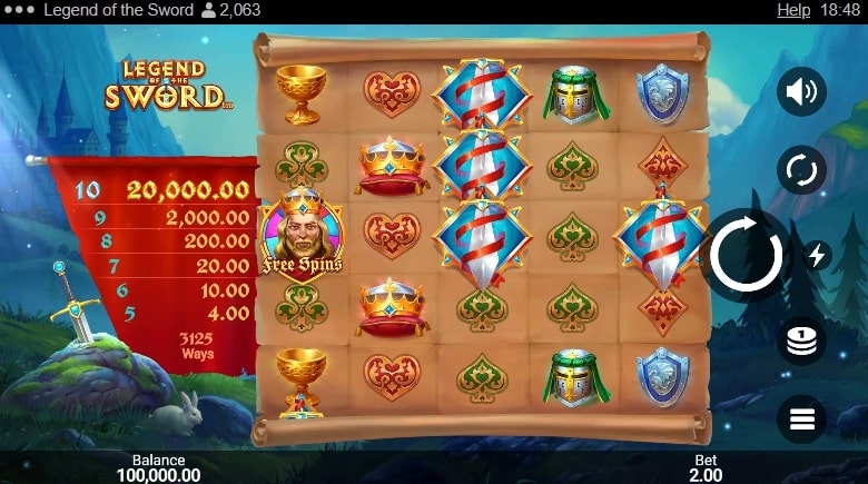 Legend of the Sword Slot Game Free Play at Casino Ireland 01