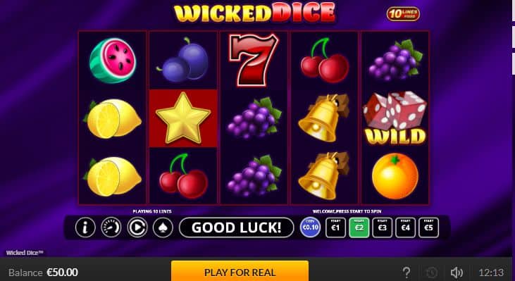 Wicked Dice Slot Game Free Play at Casino Ireland 01