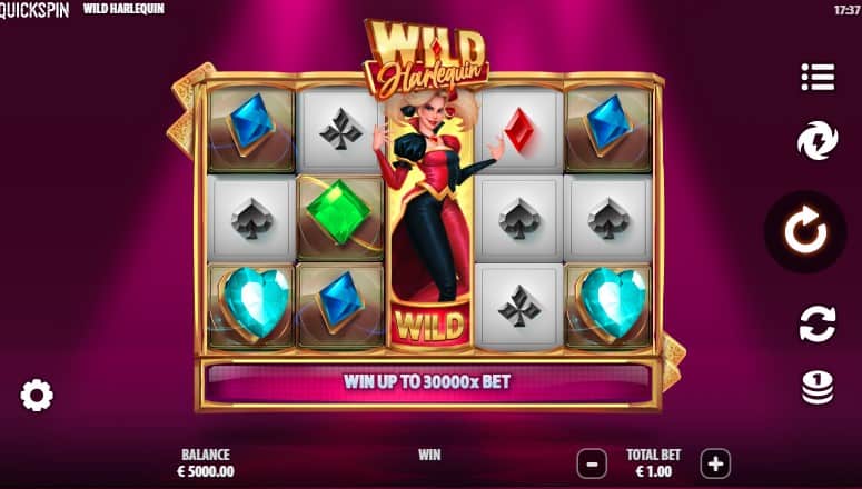 Wild Harlequin Slot Game Free Play at Casino Ireland 01