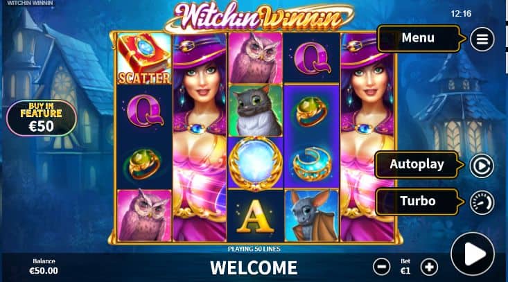 Witchin Winnin Slot Game Free Play at Casino Ireland 01