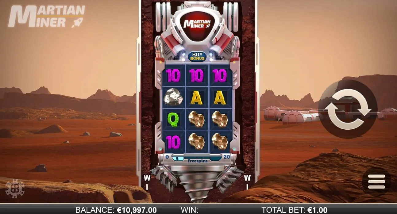 Martian Miner Slot Game Free Play at Casino Ireland 01