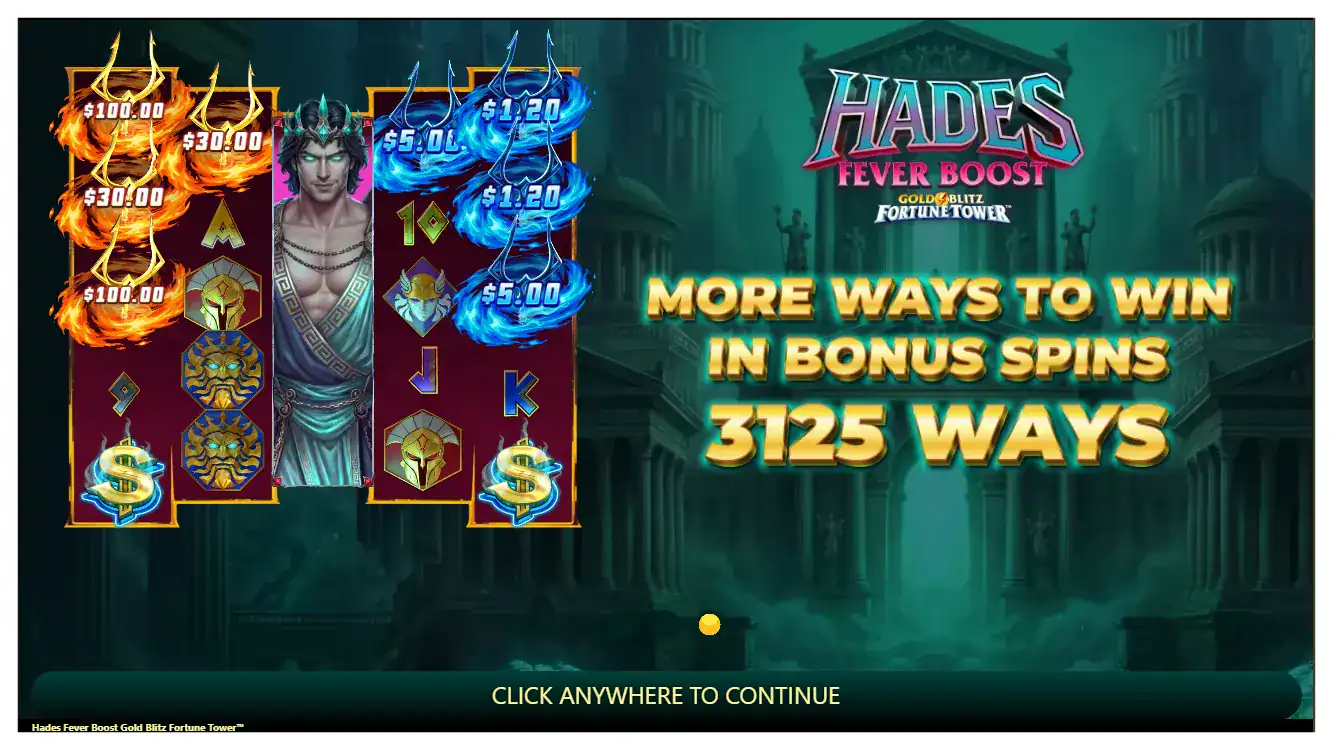 Hades Fever Boost Gold Blitz Fortune Tower s2