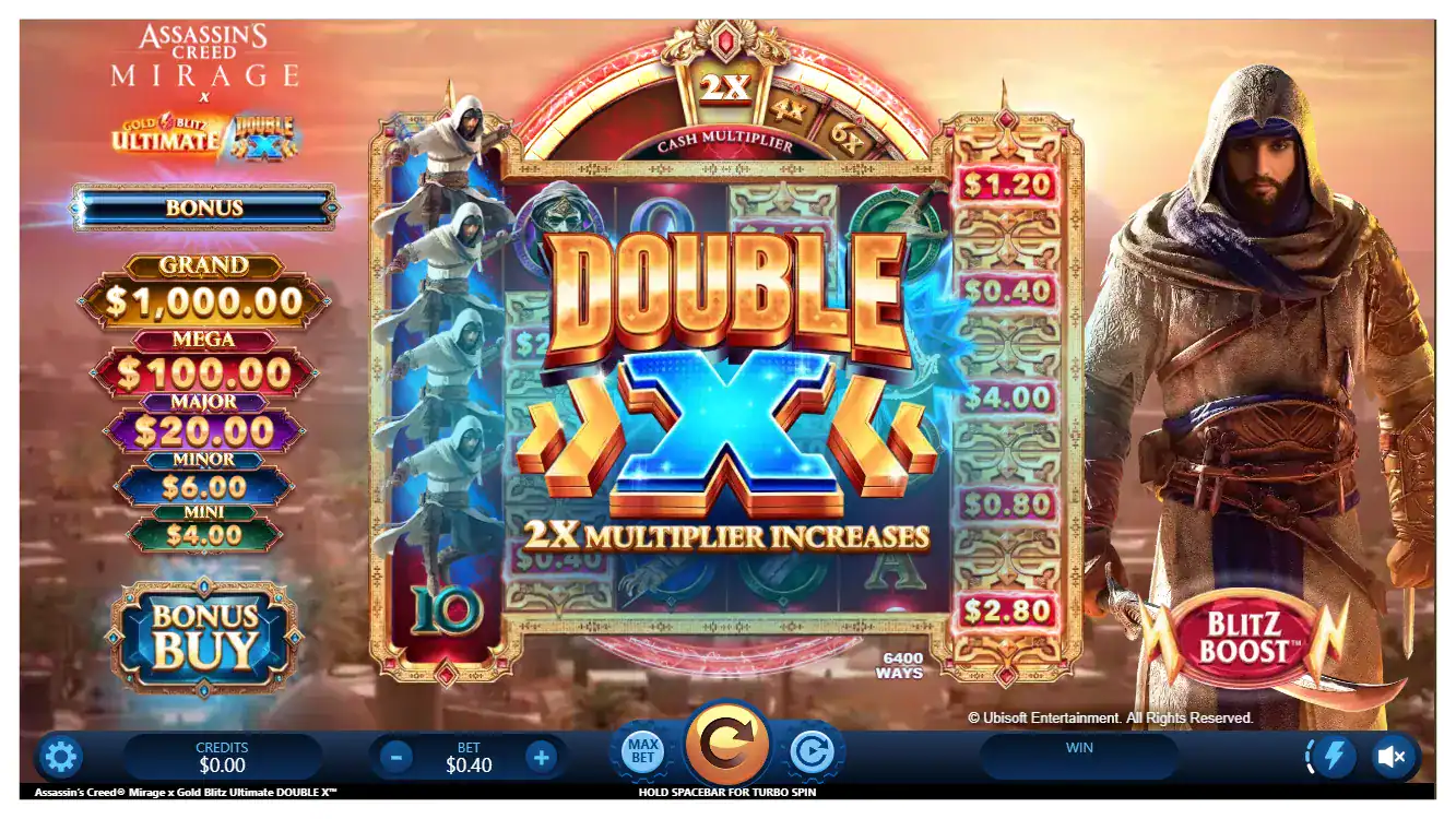 Assassin’s Creed Mirage x Gold Blitz Ultimate DOUBLE X s2 Assassin’s Creed Mirage x Gold Blitz Ultimate DOUBLE X s2