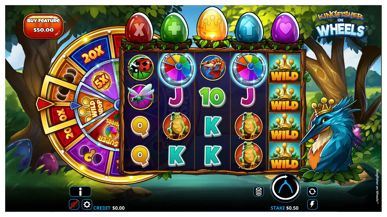 Exciting online casino game with colorful reels and wild symbols in Ireland.